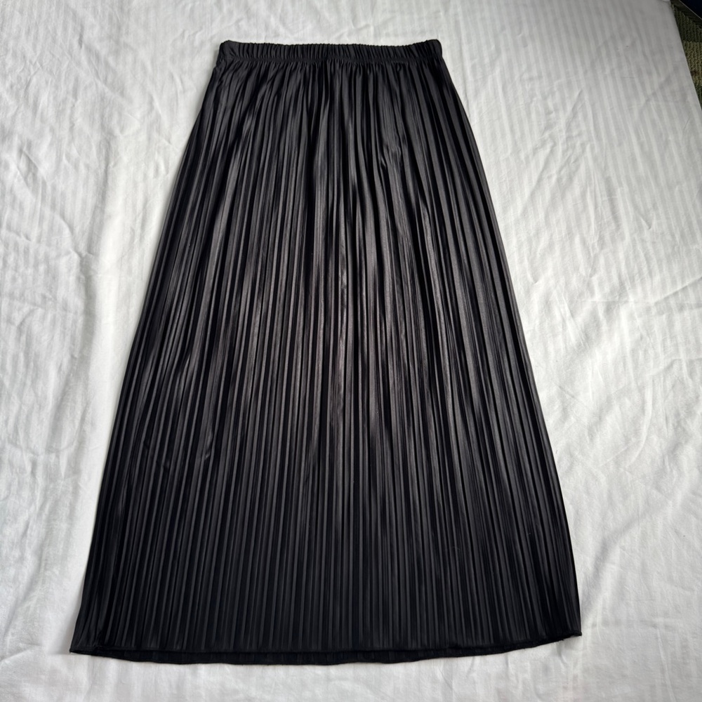 Zara Plated Midi Skirt